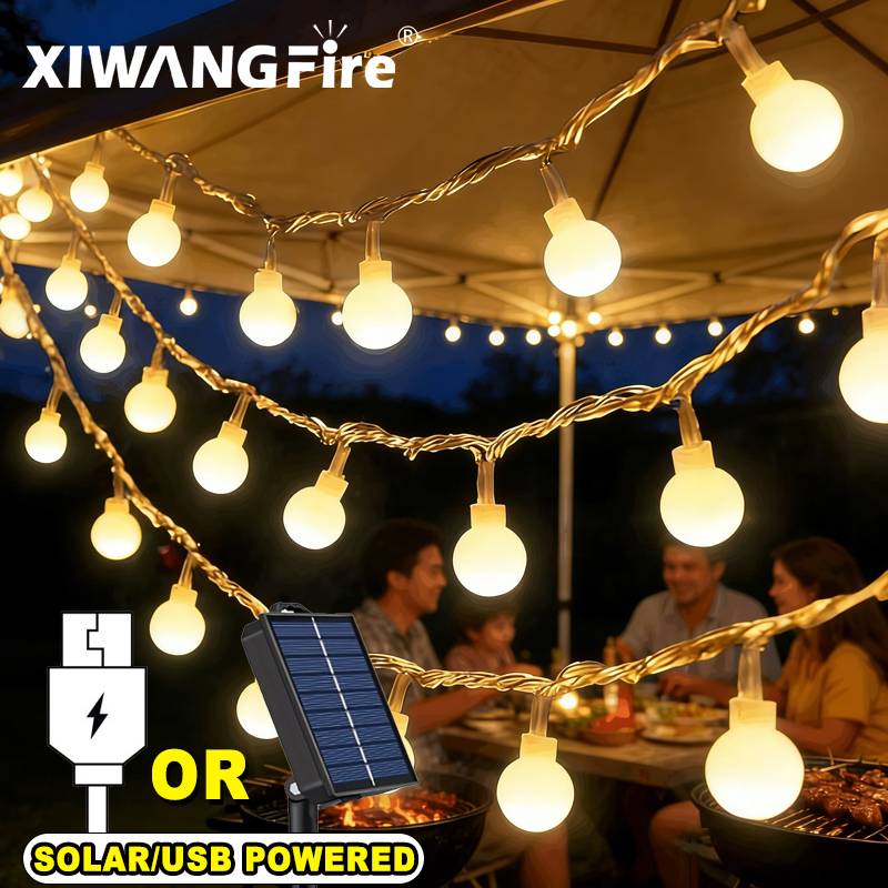 Outdoor Lighting And Landscape - Luzes de Cordão Solares/USB/Bateria de 3-10M,