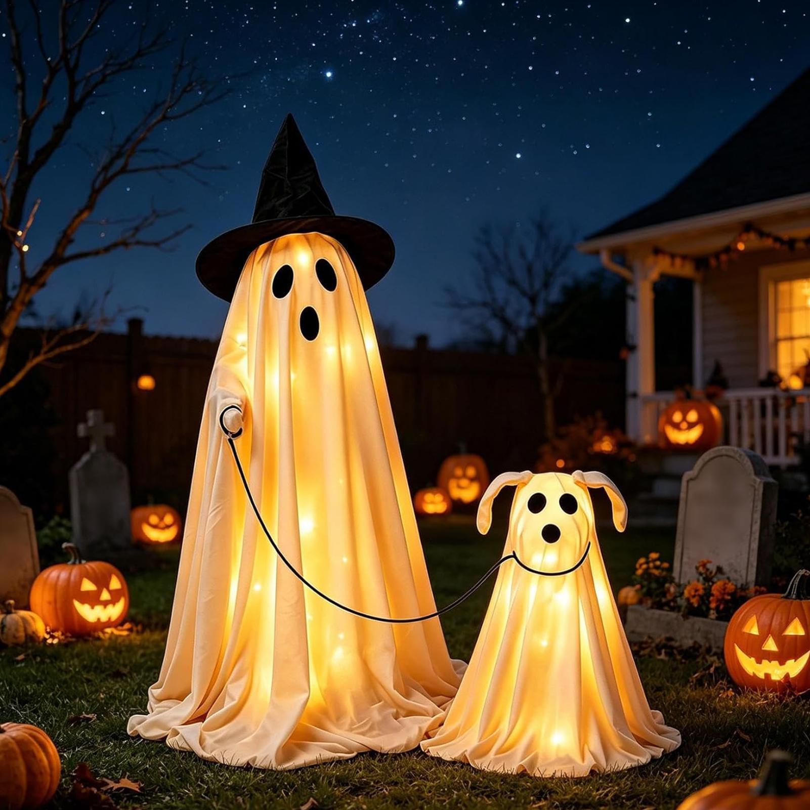Outdoor Lighting Effects - Conjunto de Cão Fantasma Iluminado por