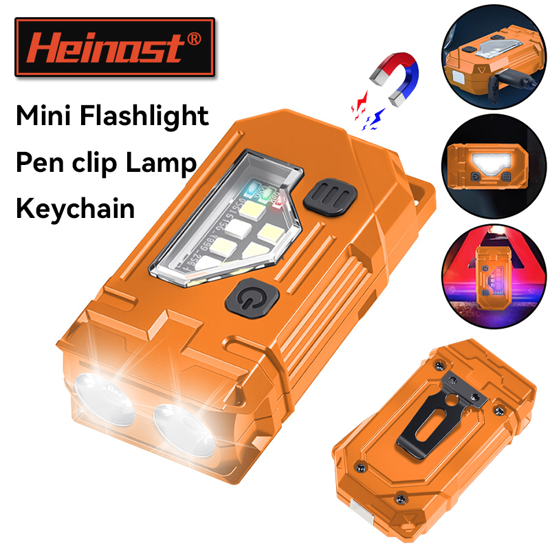 Outdoor Lighting Black - Mini chaveiro edc lanterna recarregável tocha