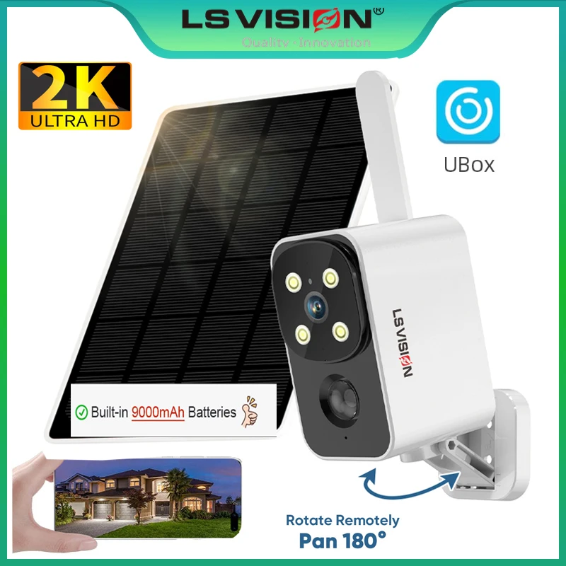 Outdoor Lighting Wireless - Ls vision câmera solar ao ar