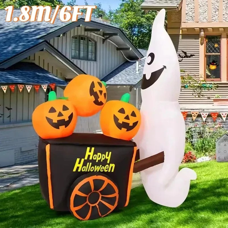 6ft halloween decorações de fé - Outdoor Lighting Effects avaliação e preço