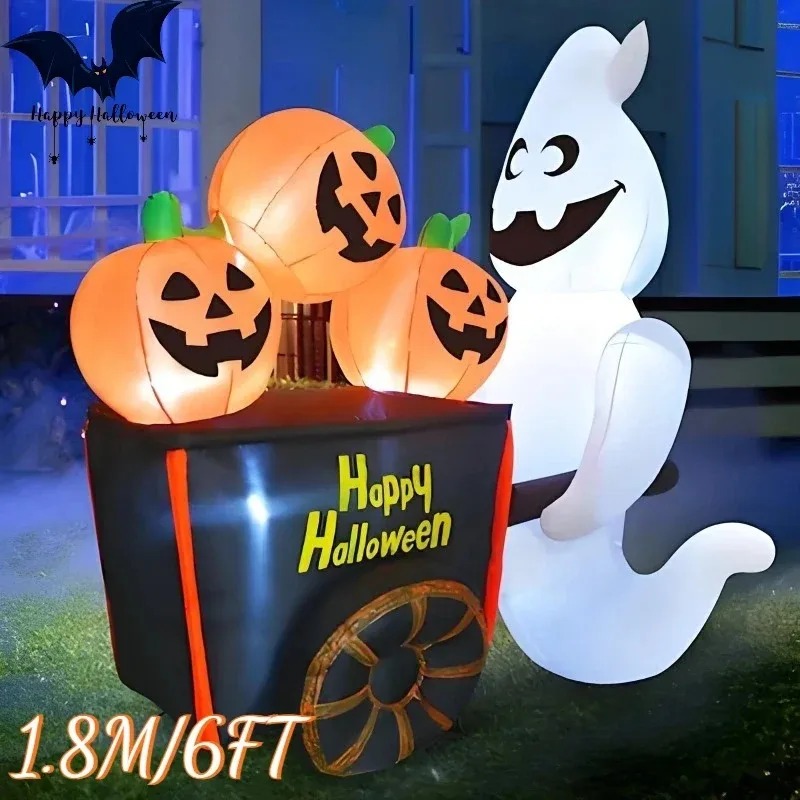 6ft halloween decorações de fé - Outdoor Lighting Effects avaliação e preço