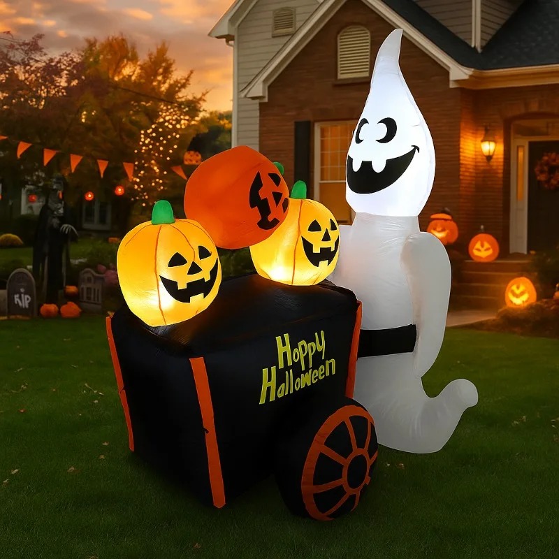 6ft halloween decorações de fé - Outdoor Lighting Effects avaliação e preço
