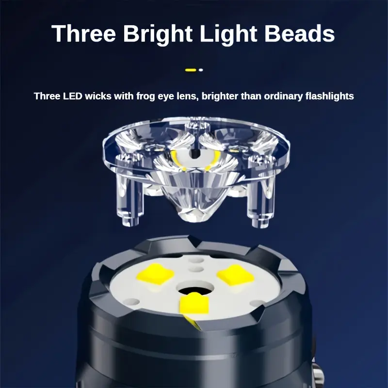 Mini lanterna 3LED com clipe d - Outdoor Lighting Black avaliação e preço