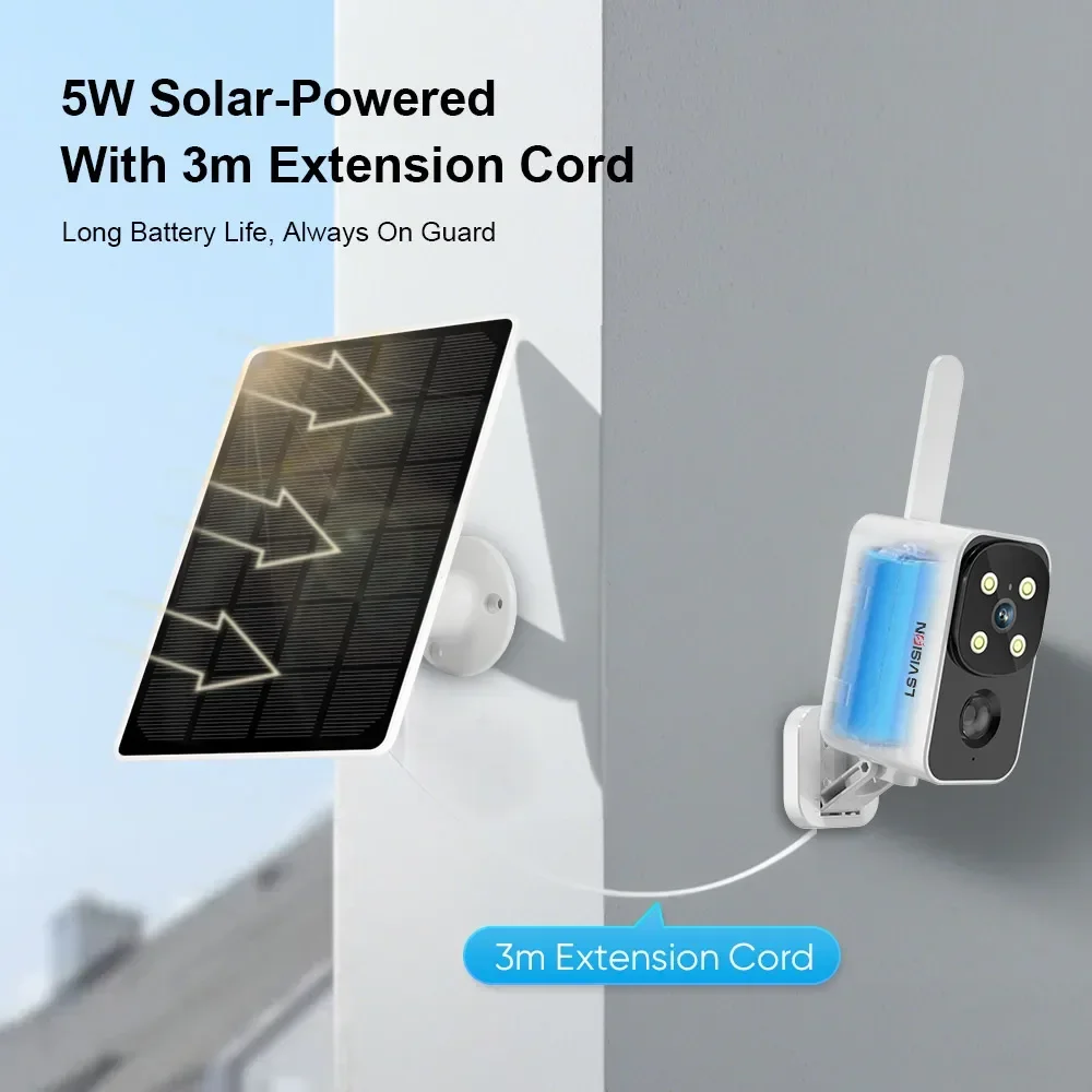 Ls vision câmera solar ao ar l - Outdoor Lighting Wireless avaliação e preço