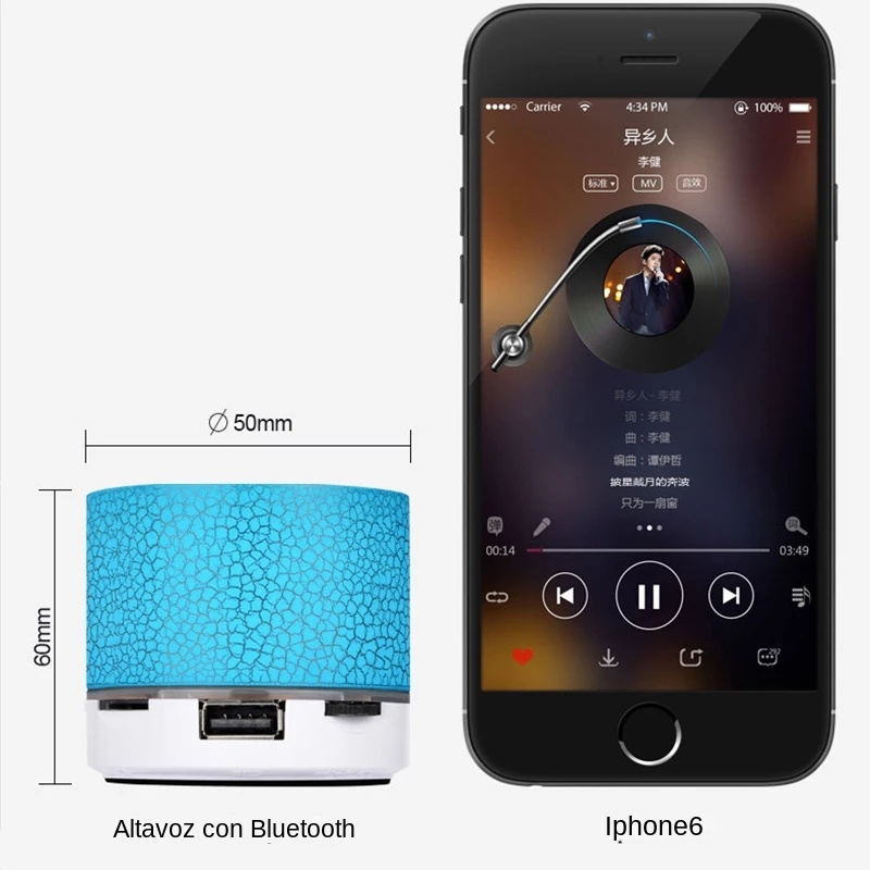 Mini Alto-falante Portátil Blu - Outdoor Lighting Wireless avaliação e preço